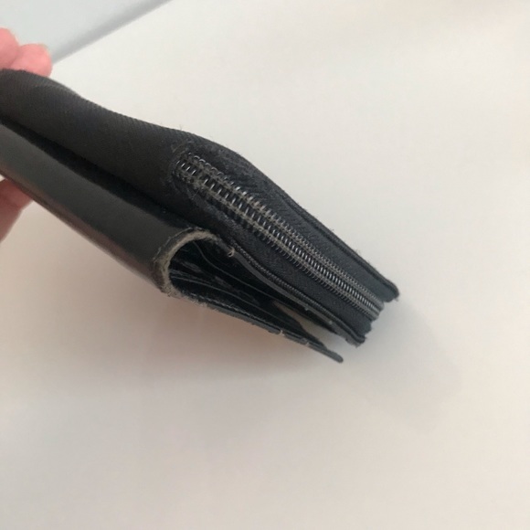 Authentic Gucci Vintage Bamboo Patent Leather Canvas Zipper Wallet 90’s Y2K - Picture 8 of 16